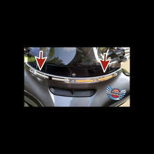 V2 Batwing Fairing LED Windshield Trim with Auxiliary Turn Signals for Harley-Davidson Motorcycles