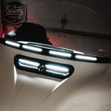 V2 Batwing Fairing LED Windshield Trim with Auxiliary Turn Signals for Harley-Davidson Motorcycles