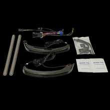 Run & Brake Auxiliary LED Saddlebag Lights with Chrome Trim for Classic Style Indian Motorcycles
